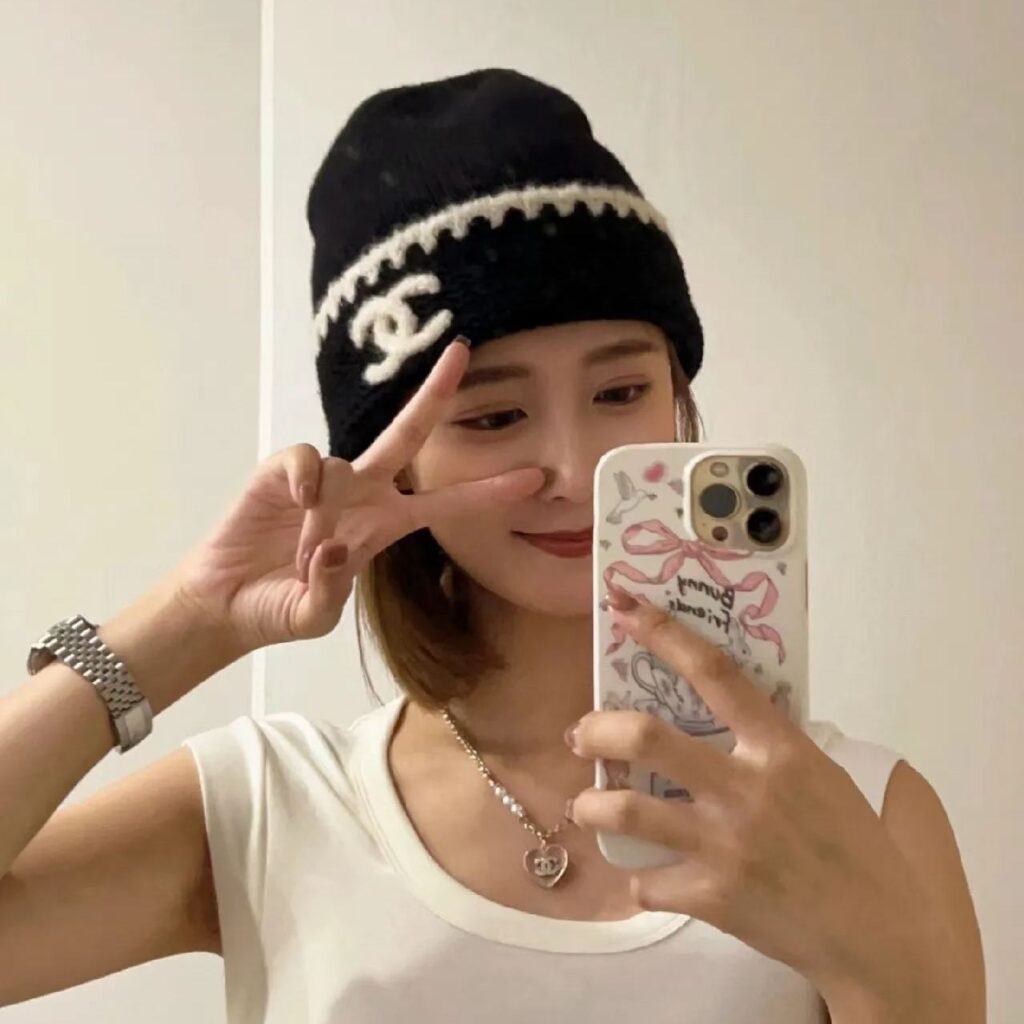 CHANEL 秋冬の暖かい綿の帽子 - 画像 (10)