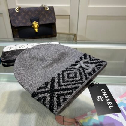 CHANELおしゃれウールニット帽06 SS95458