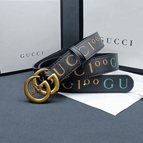 Gucci Belt 0404 orange&green