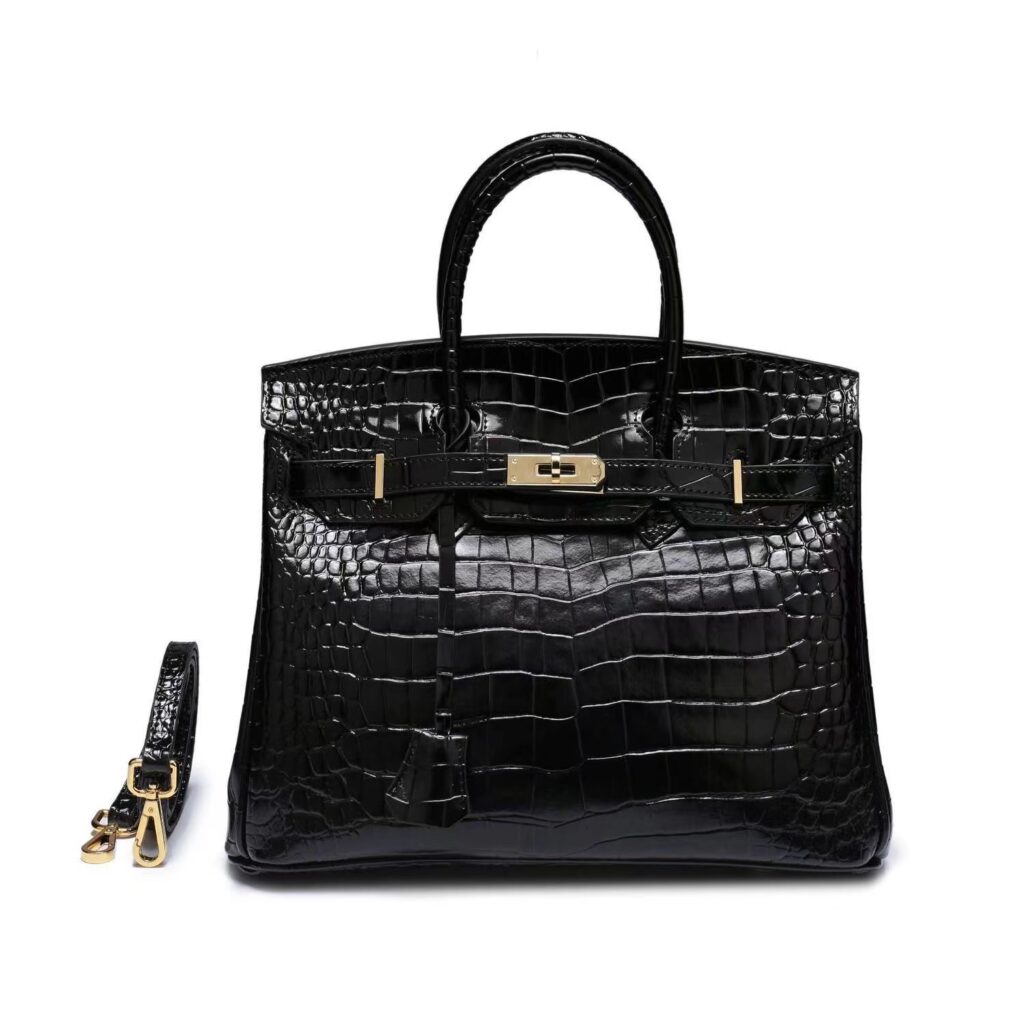HERMES バーキン25 ポロサス クロコダイル ニロティカス 黒G金具 - 画像 (12)