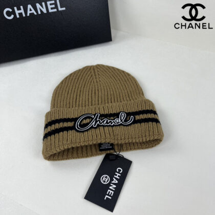 CHANELおしゃれウールニット帽02 SS95458