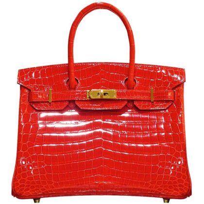 【HERMES】エルメス バーキン 30cm クロコダイル ゴールド金具