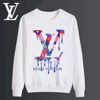LV Louis Vuittonコットンのおしゃれ丸首パーカーです14 SS95553