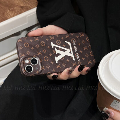 LV Louis Vuitton ブラウン 電話ケース zm