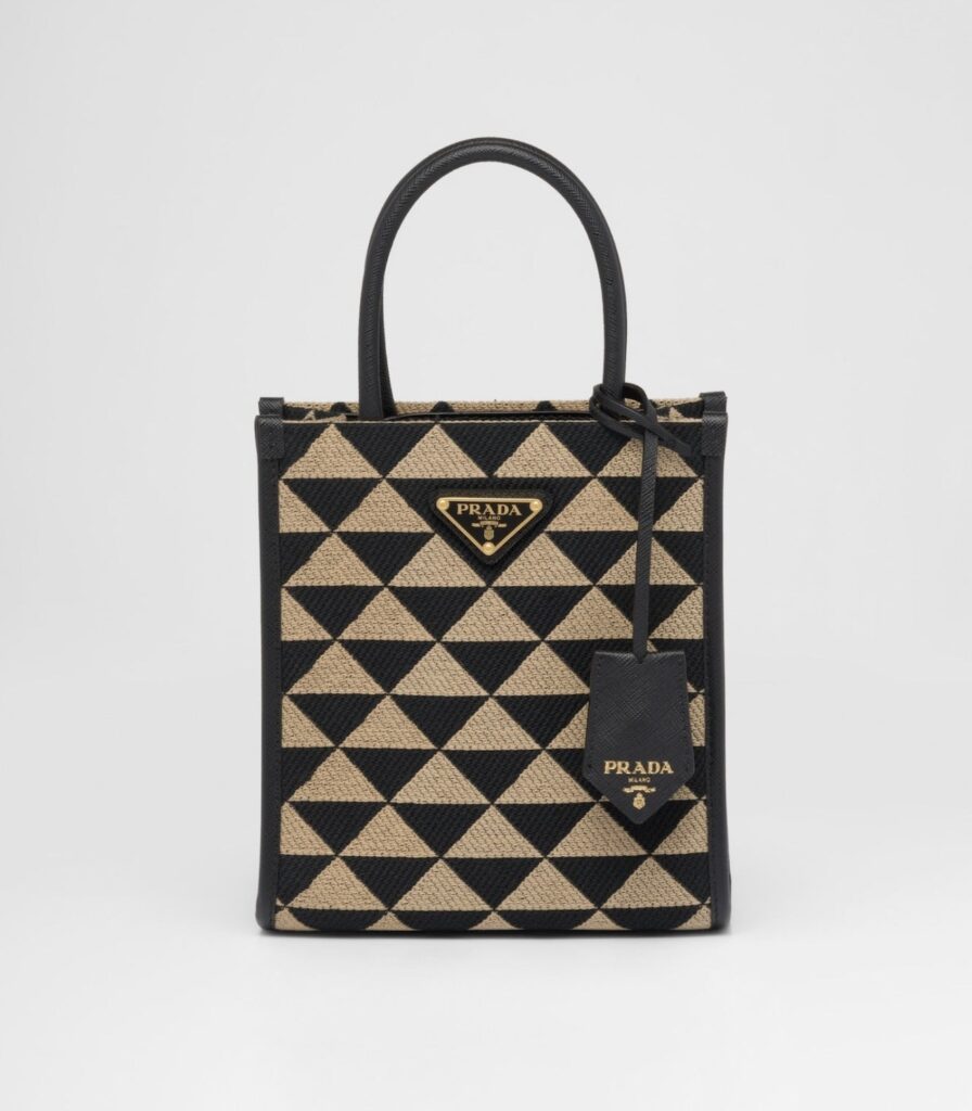 PRADA シンボル エンブロイダリージャカード ミニバッグ - 画像 (2)
