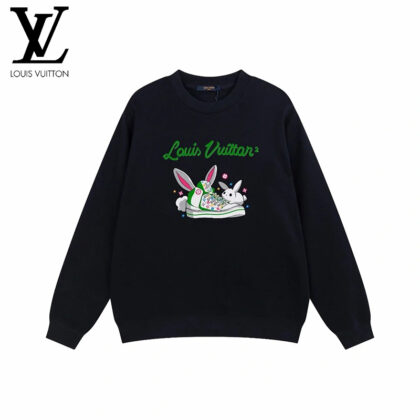 LV Louis Vuittonコットンのおしゃれ丸首パーカーです17 SS95556