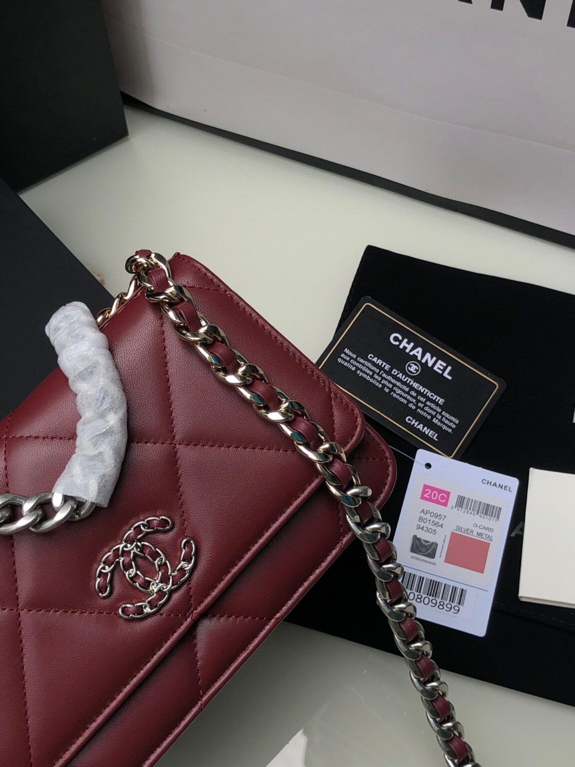 CHANEL 19 WALLET ON CHAIN 0957 - 画像 (8)