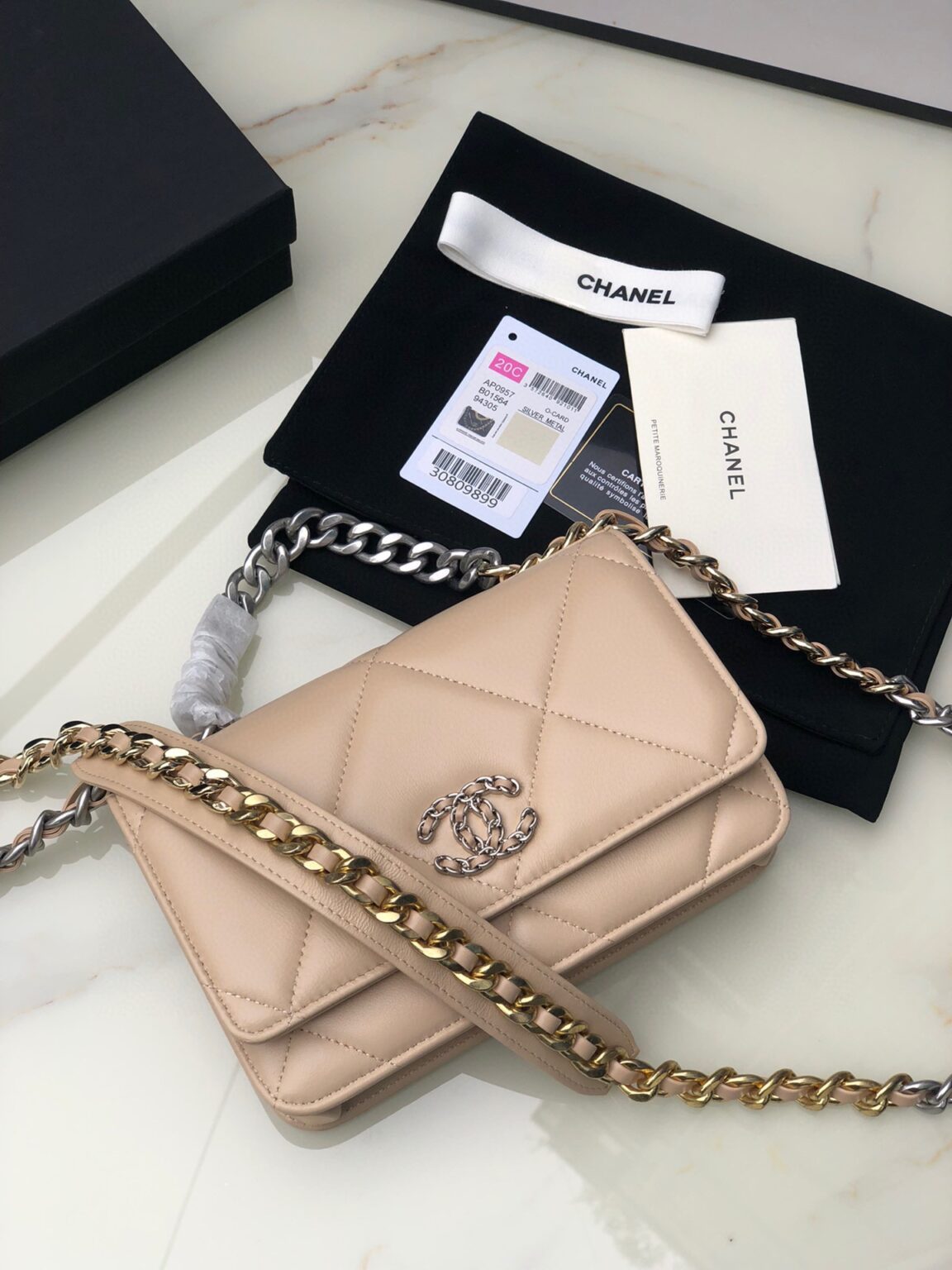 CHANEL 19 WALLET ON CHAIN 0957 - 画像 (8)