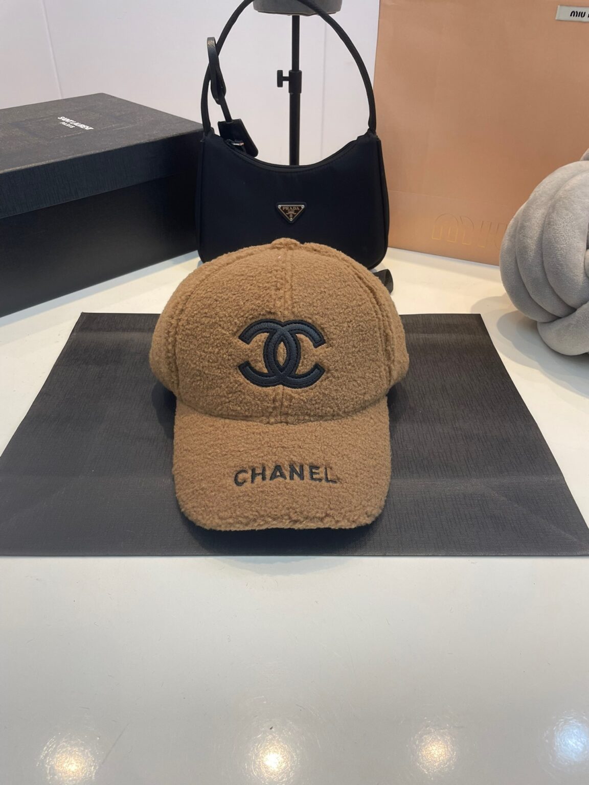 CHANEL 帽子 秋と冬 コットン 無地 野球帽 日よけ 紫外線対策 調節可能 - 画像 (7)