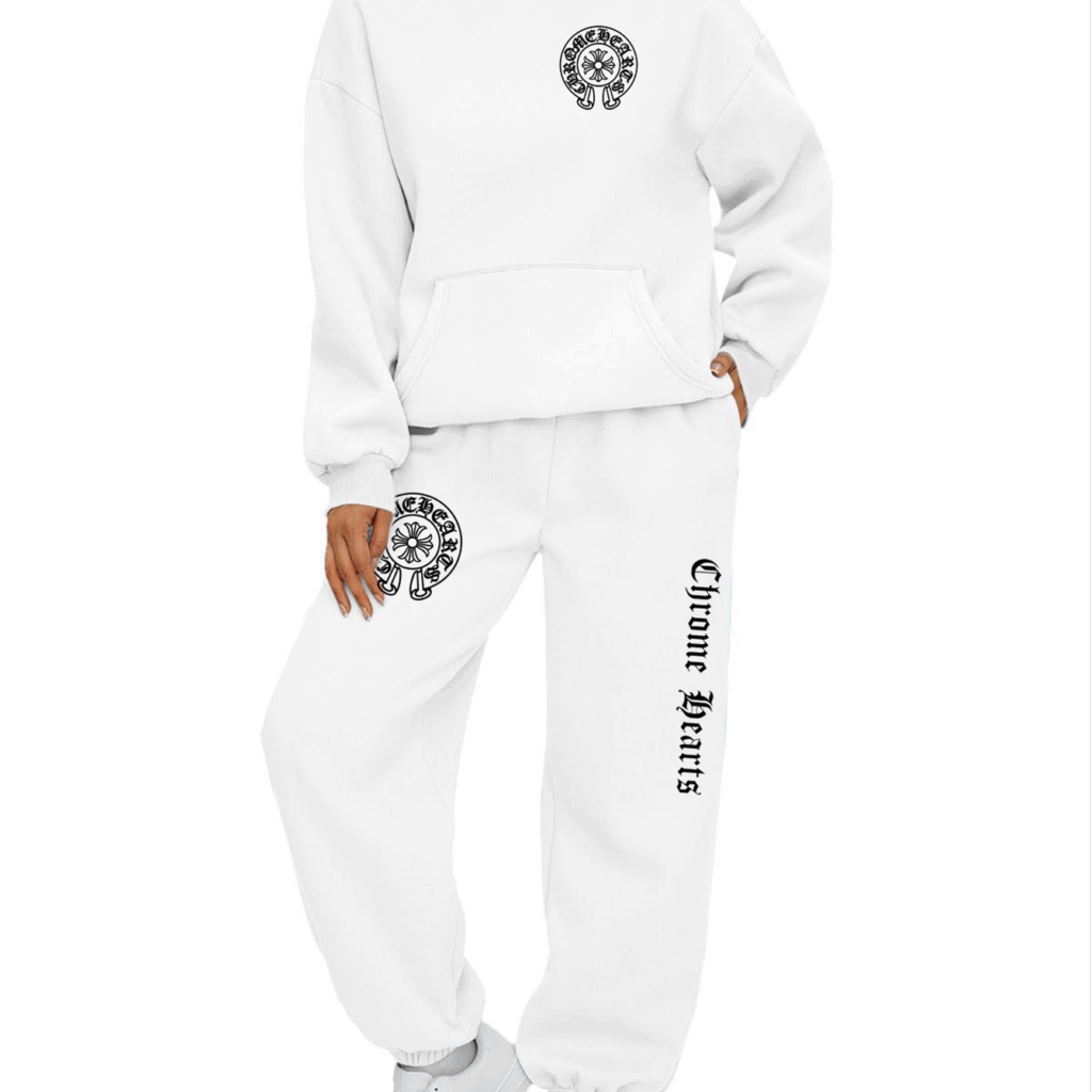 【 Chrome Hearts 】ストリートファッション髑髏風パーカーのセットです - 画像 (10)
