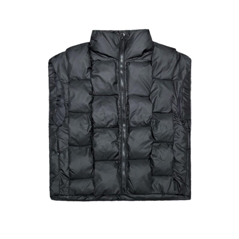 Bottega Veneta パターン フロントボタン ダウンジャケット ブラック - 画像 (5)