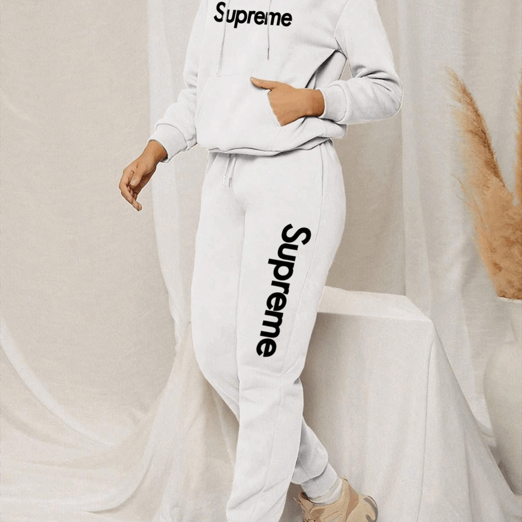 【 Supreme 】世界を旅する子犬のおしゃれなパーカーのセットです - 画像 (7)