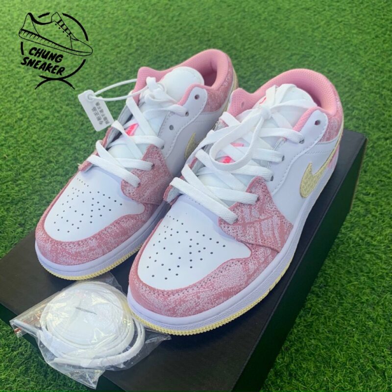 大人も履ける＊NIKE Air Jordan 1 Low GS 'Strawberry Ice Cream' - 画像 (10)
