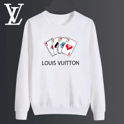 LV Louis Vuittonコットンのおしゃれ丸首パーカーです12 SS95553