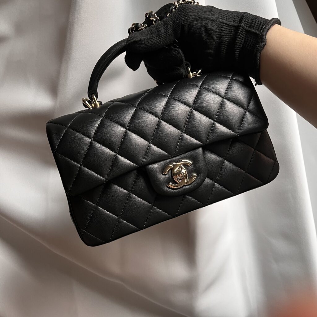 《可愛い一級品》CHANEL トップハンドル ミニフラップバッグ - 画像 (6)