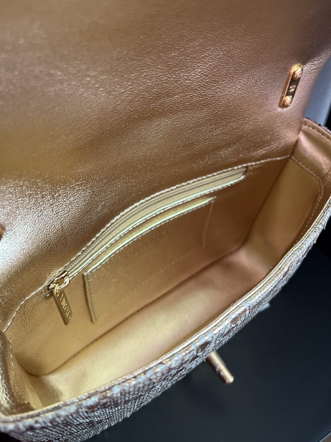 BOLSA CHANEL 2.55 PYTHON FLAP BAG AS3214 - 画像 (4)