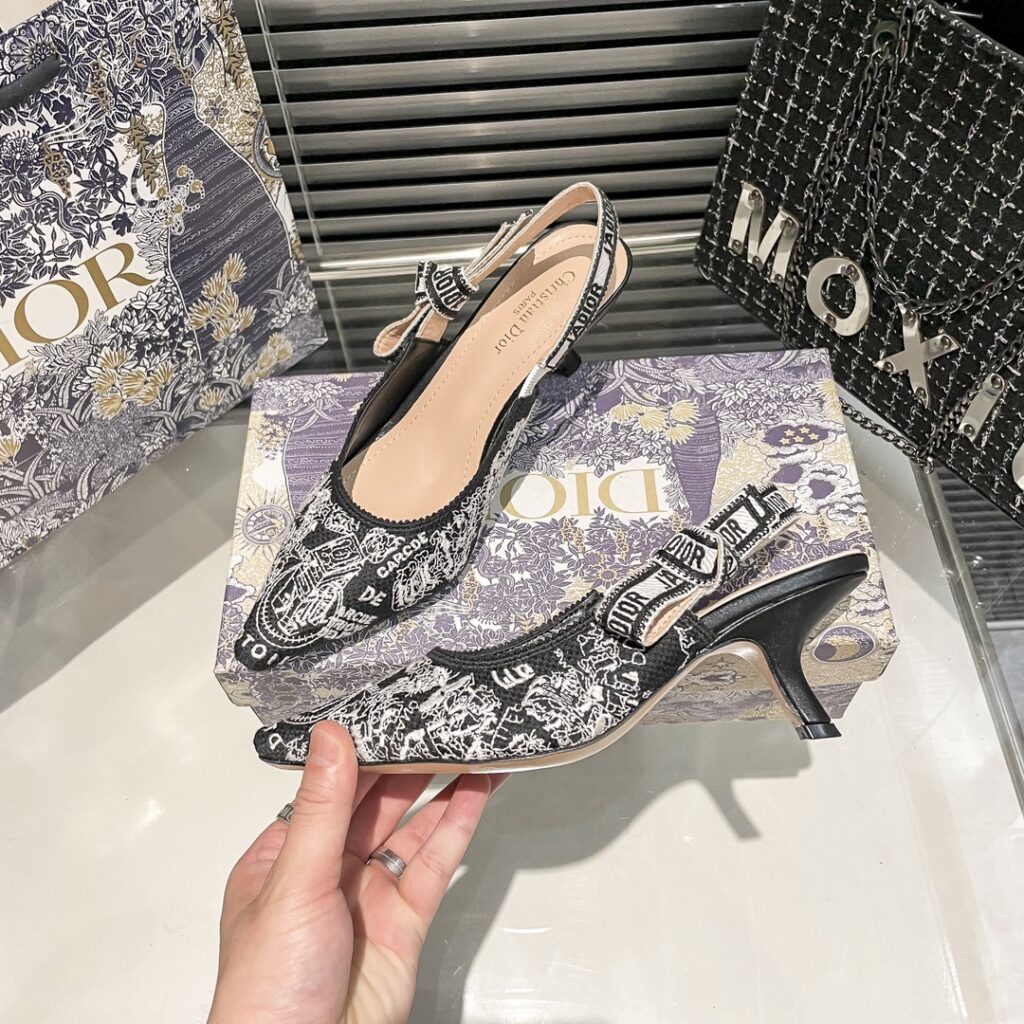 DIOR 新作刺繍ハイヒール 01zm 95759 - 画像 (7)