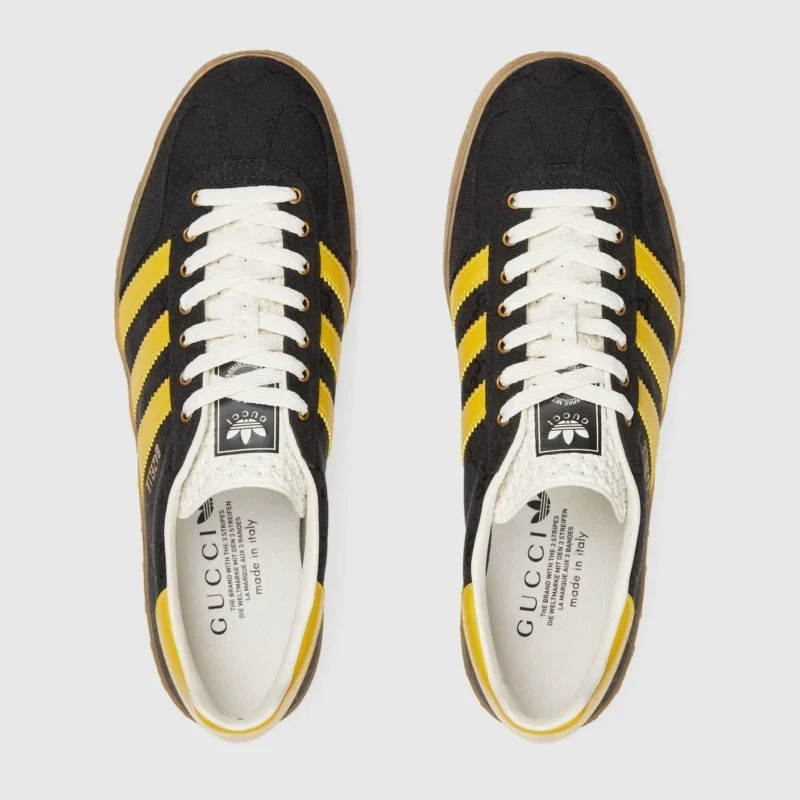 GUCCI × adidas Gazelle “Core Black/Yellow” - 画像 (5)