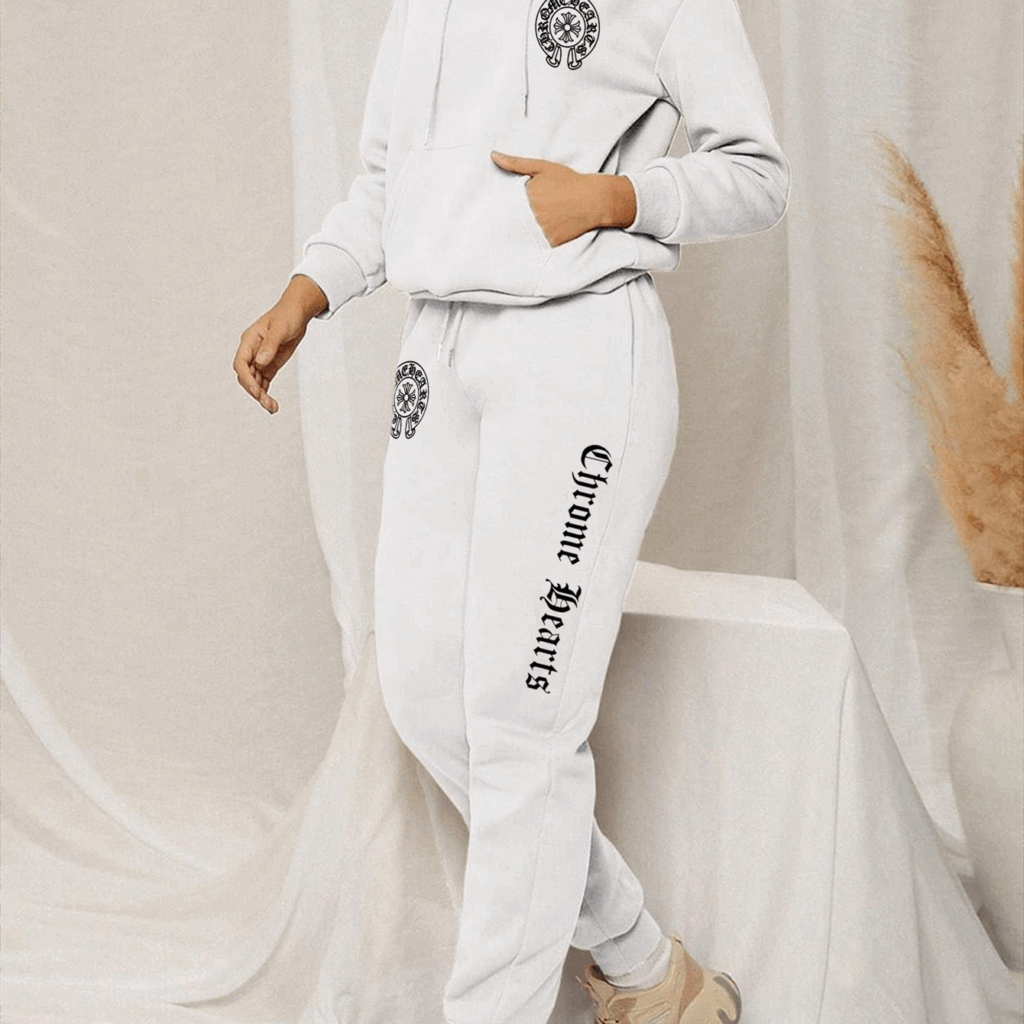 【 Chrome Hearts 】ストリートファッション髑髏風パーカーのセットです - 画像 (7)