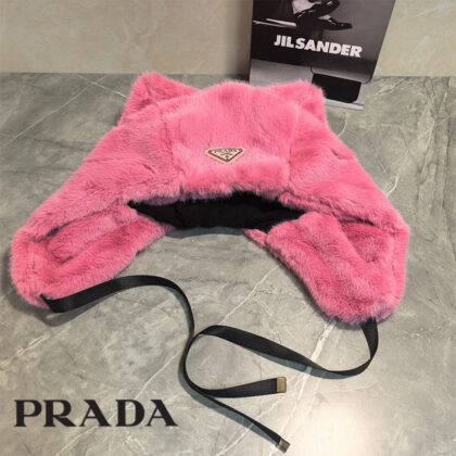 Prada綿毛の帽子29 SS97821