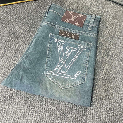 LV Louis Vuitton刺繡入りのトレンディジーンズ 12 SS102438