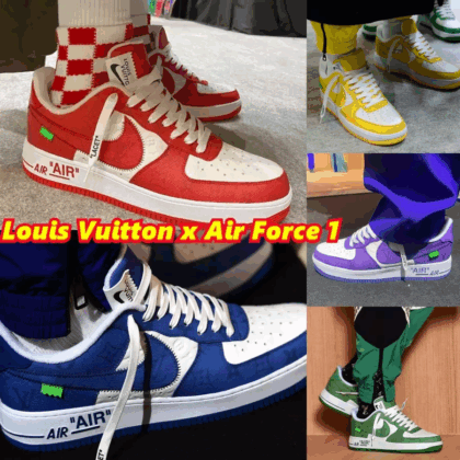 【新商品発売】【今年の新商品】LOUIS VUITTON X NIKE AIR FORCE1 LOW【本物保証】【代金引換】