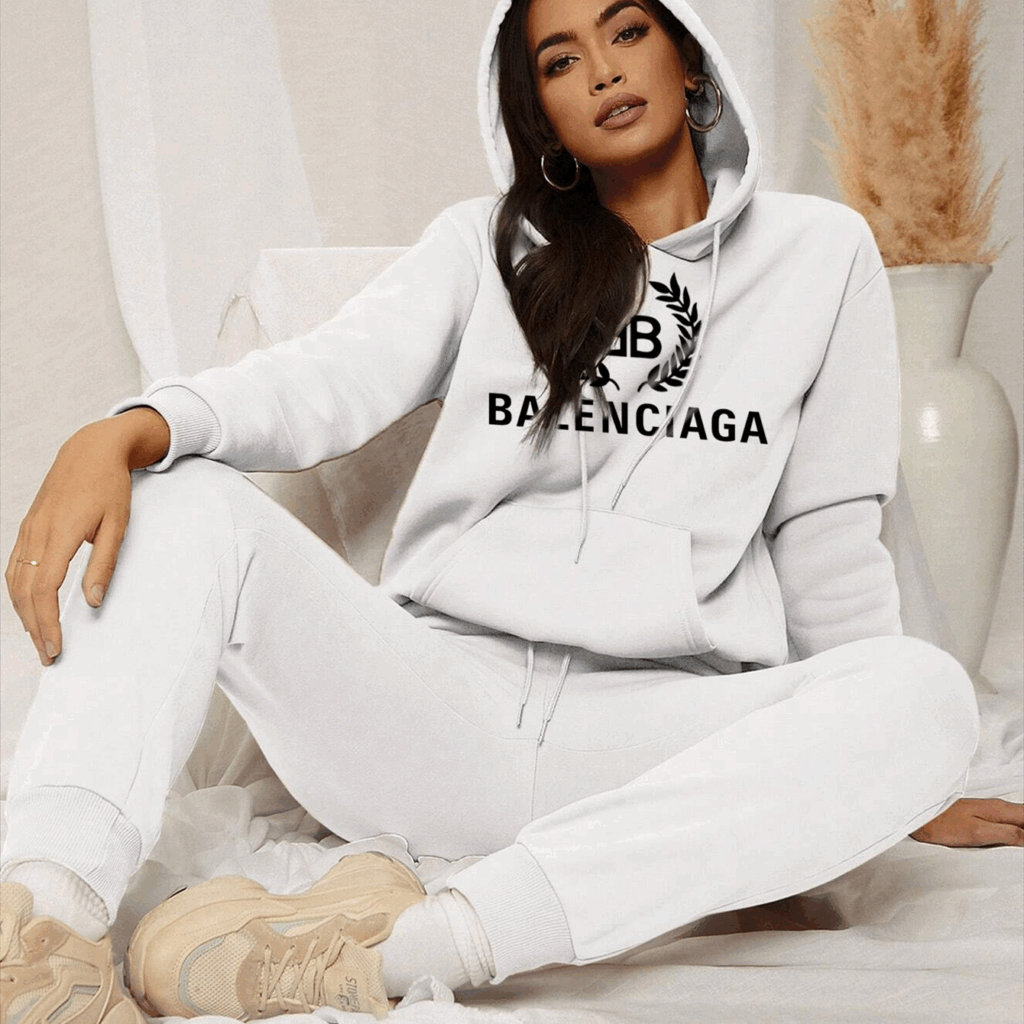 【 Balenciaga】ピンク豹ファッション連名パーカーセットです - 画像 (7)
