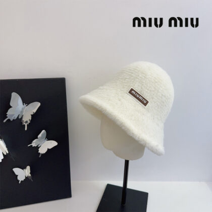 miumiu綿毛の漁師帽 SS96992