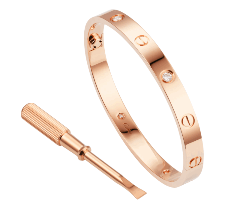【Cartier】カルティエ LOVE BRACELET, 4 DIAMONDS ブレスレット、ダイヤモンド4個 - 画像 (22)