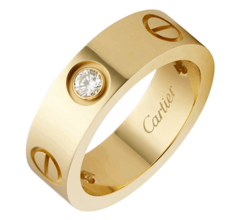 【Cartier】カルティエ LOVE RING, 3 DIAMONDS リング、ダイヤモンド3個 - 画像 (2)