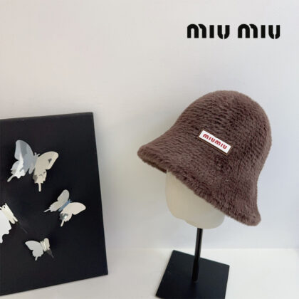 miumiu綿毛の漁師帽 SS96992