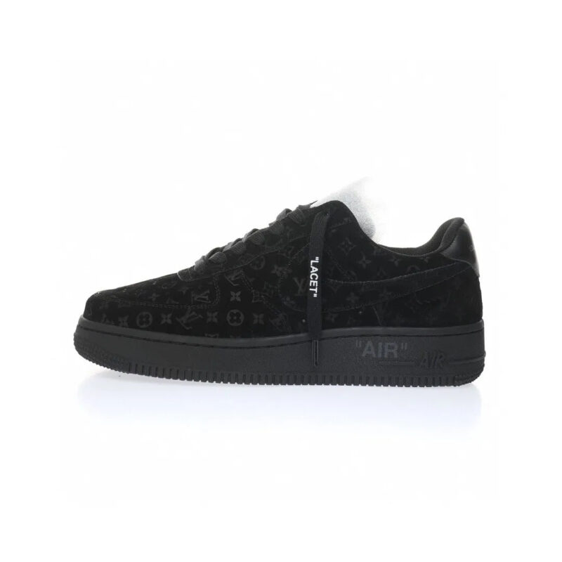 【日本未入荷】♪超入手困難LOUIS VUITTON X NIKE AIR FORCE1 黒【代金引換】 - 画像 (3)
