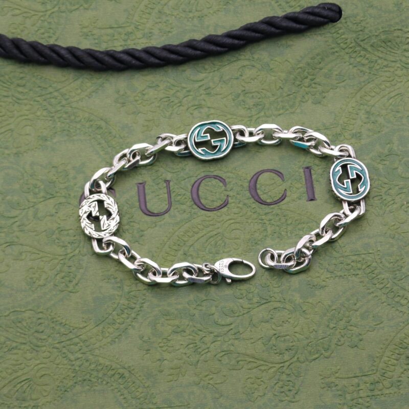 GUCCI エナメル インターロッキングG ブレスレット - 画像 (6)