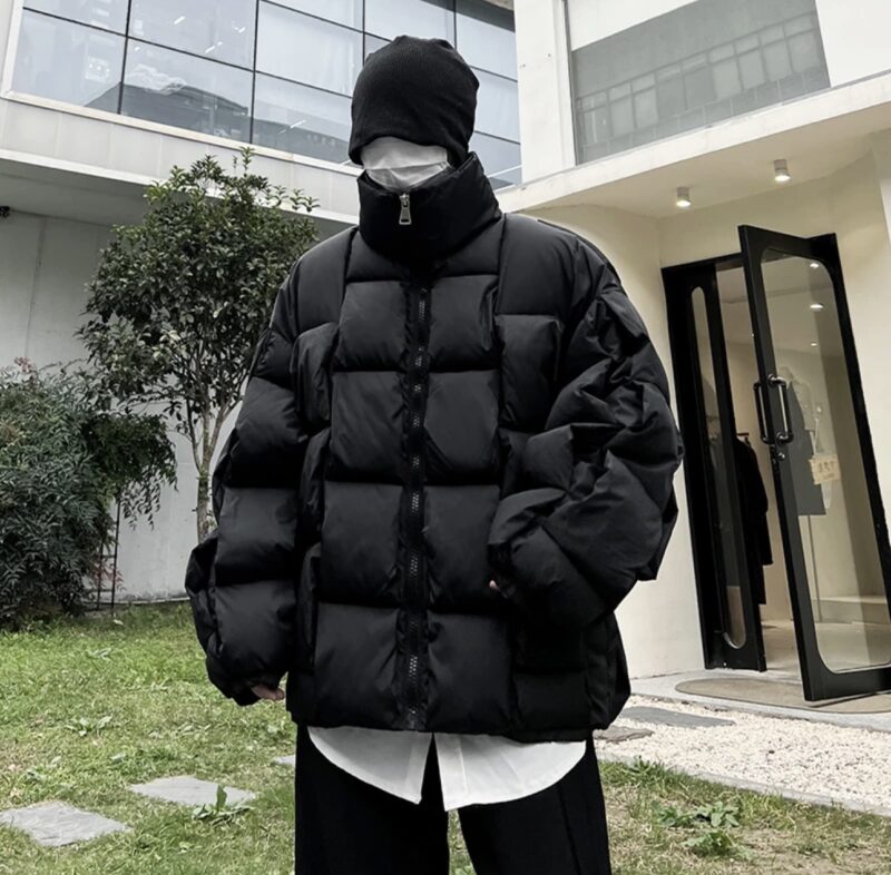 Bottega Veneta パターン フロントボタン ダウンジャケット ブラック - 画像 (9)