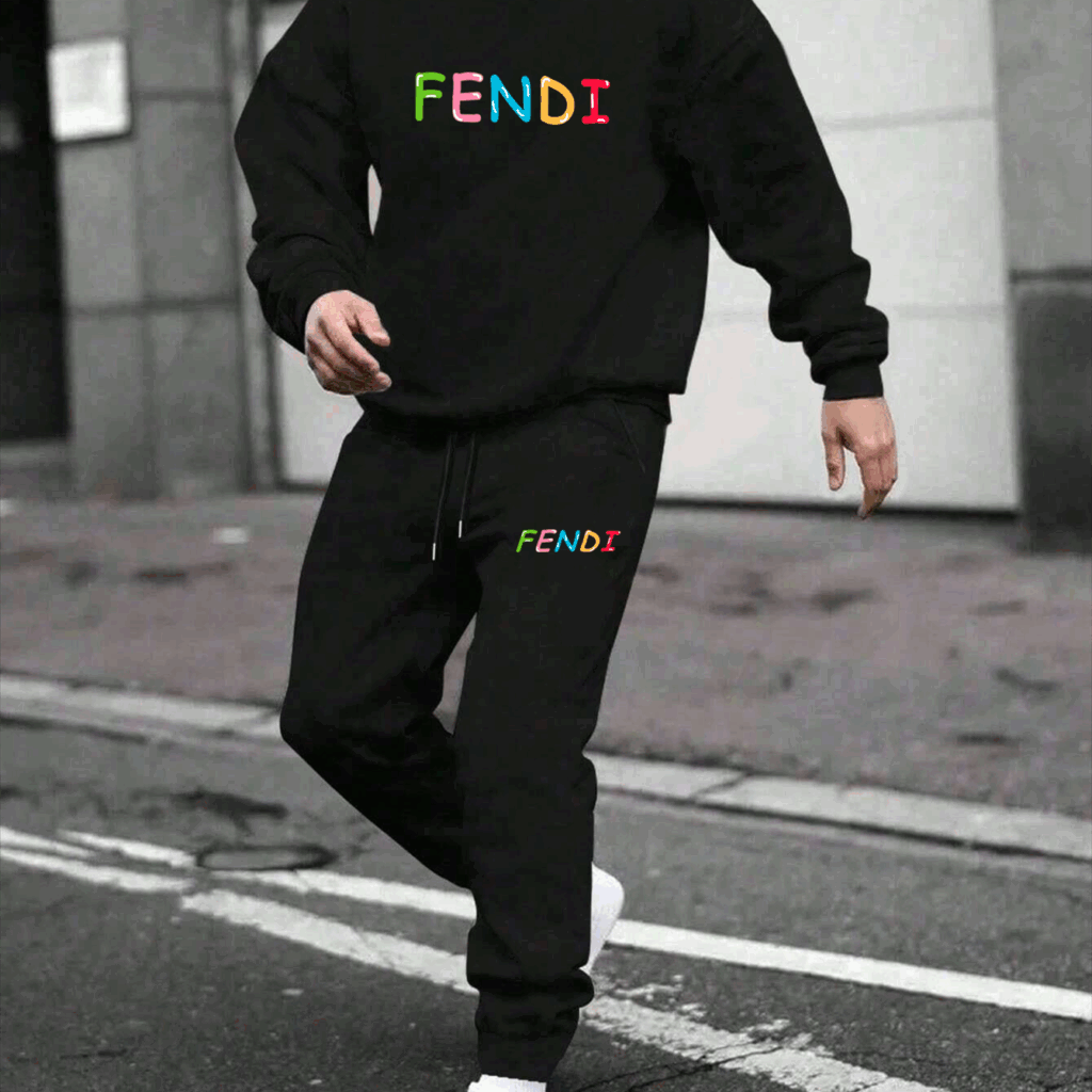 【 Fendi 】可愛くて大きい目のカエルのファッション連名の衛衣のスーツです - 画像 (6)