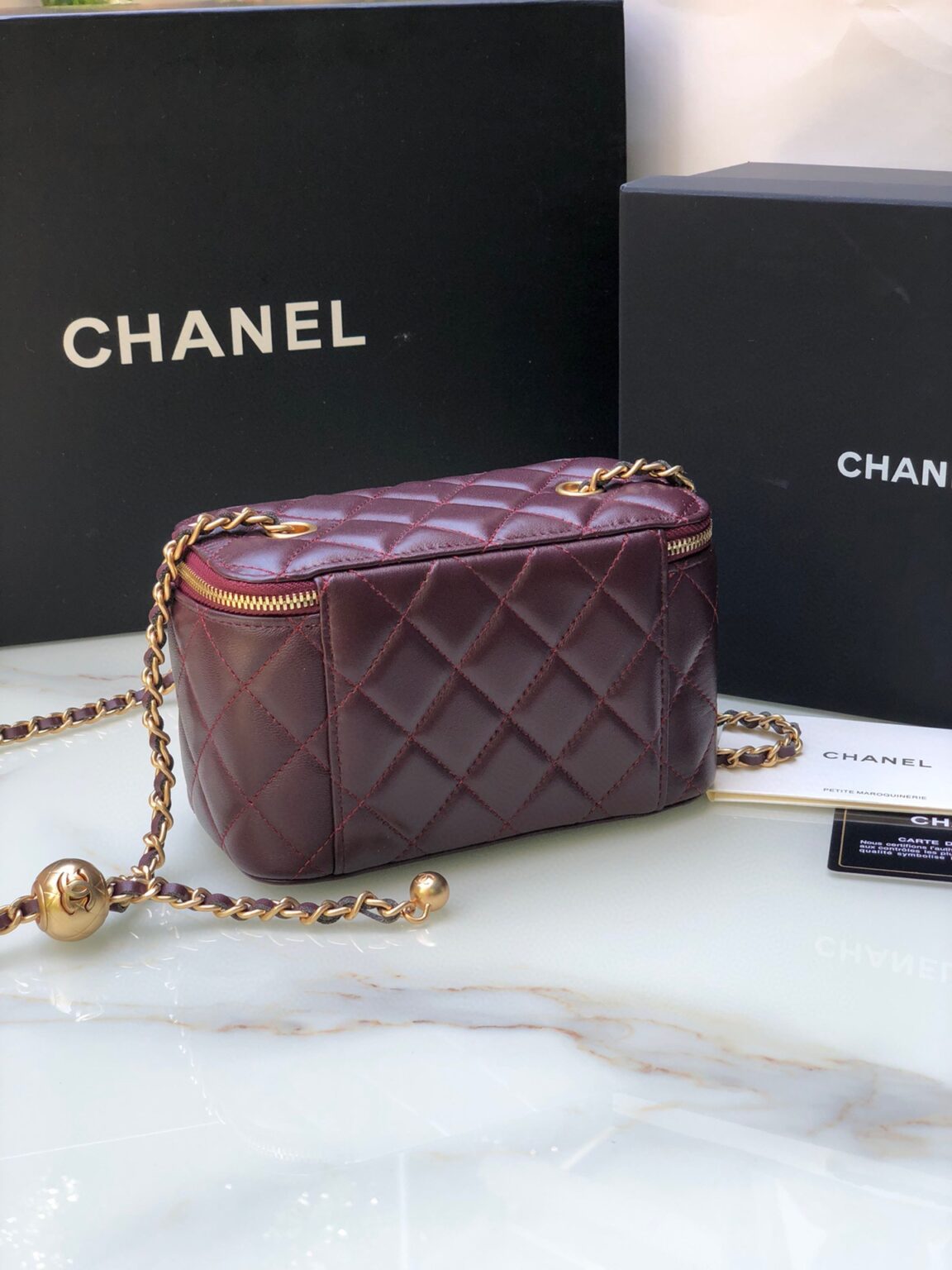 Chanel Classic Vanity 22C Bag with Chain AP2303 - 画像 (8)