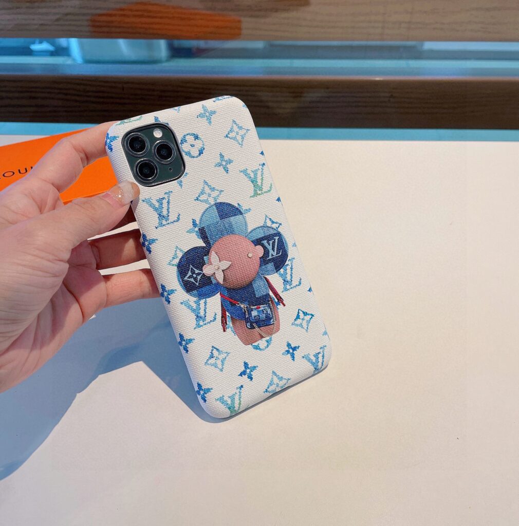 LV Louis Vuitton ブルー ホワイト いろあわせ 電話ケース zm