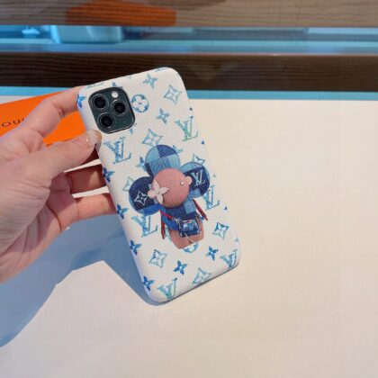 LV Louis Vuitton ブルー ホワイト いろあわせ 電話ケース zm