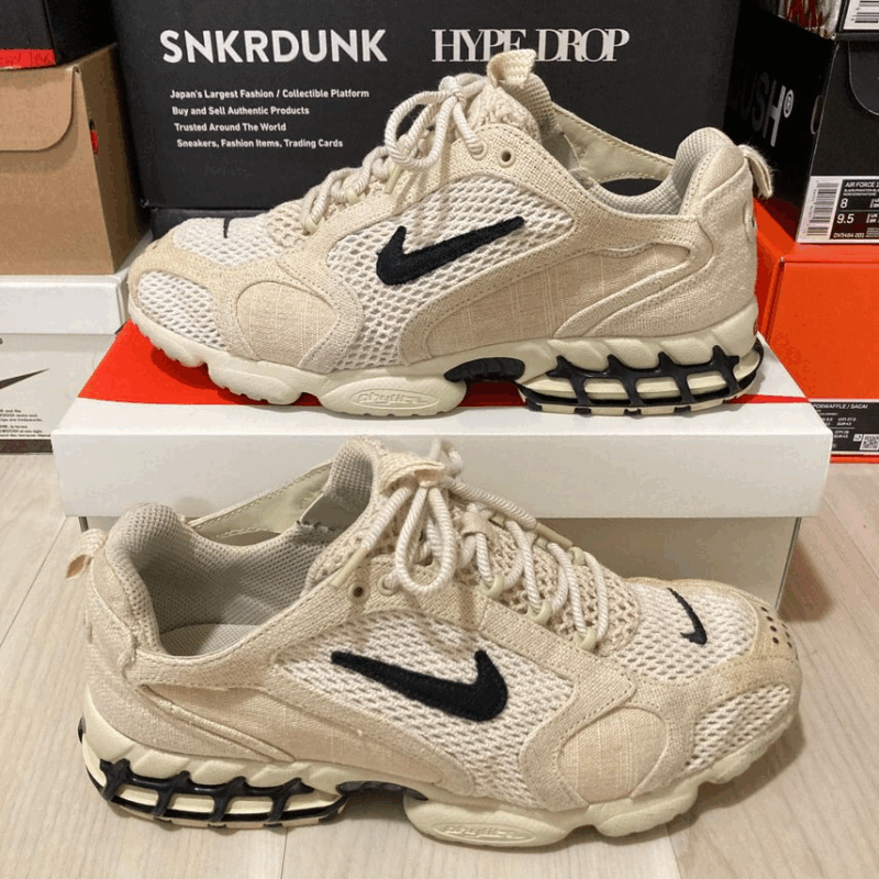 Nike&Stussy AIR ZOOM SPIRIDON Fossil - 画像 (2)