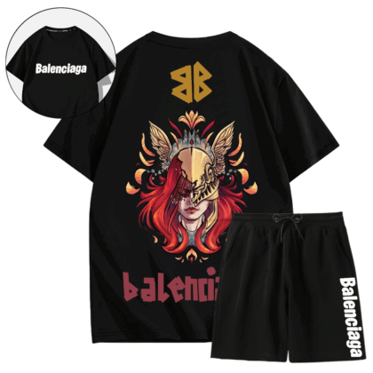 *HOT*【 Balenciaga 】オールドマンリングヴァルキリープリント半袖スーツ【海外ブランド直営店】「正規品保証、公式と同じデザイン」