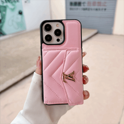 LV Louis Vuitton ピンク エアークッション 電話ケース zm