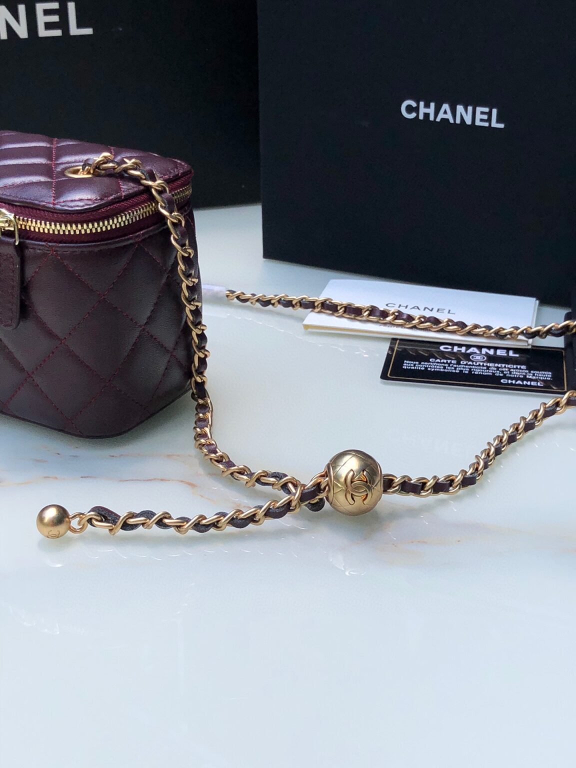 Chanel Classic Vanity 22C Bag with Chain AP2303 - 画像 (7)