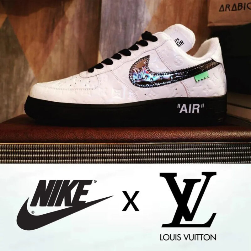 【新商品発売】【今年の新商品】LOUISVUITTON X NIKE ナイキエアフォース1 ホワイト【代金引換】 - 画像 (4)