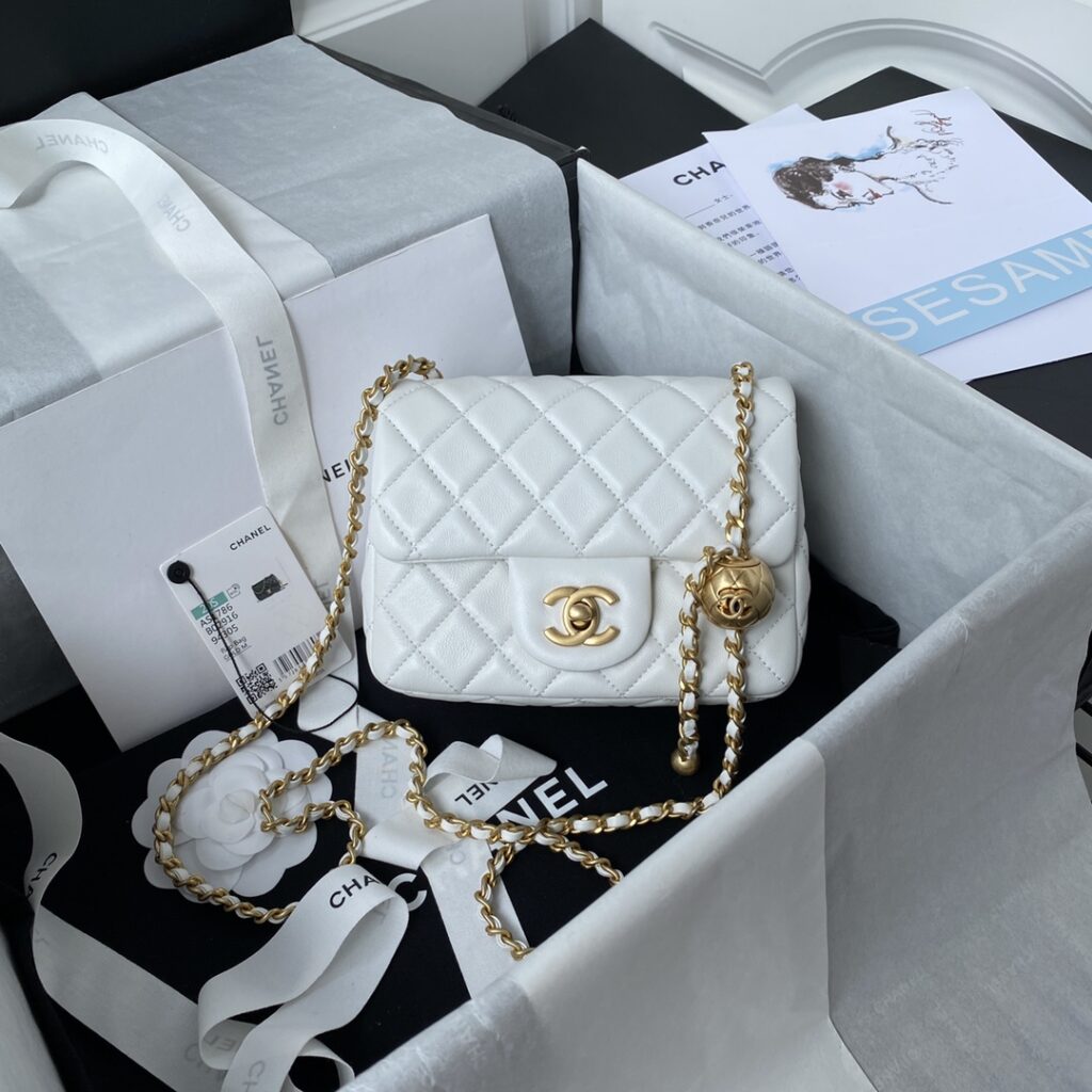 Chanel CF square with golden ball 1786 - 画像 (9)