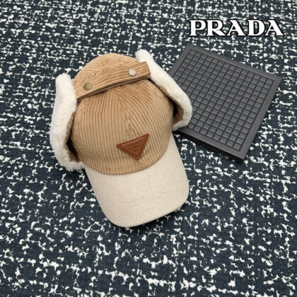 Prada綿毛の帽子23 SS97821