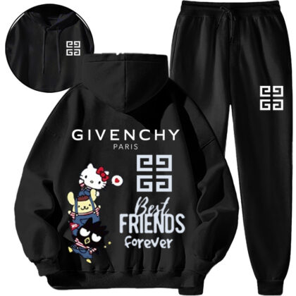 【 Givenchy 】かわいいデザインの猫連名ファッションパーカーのセットです