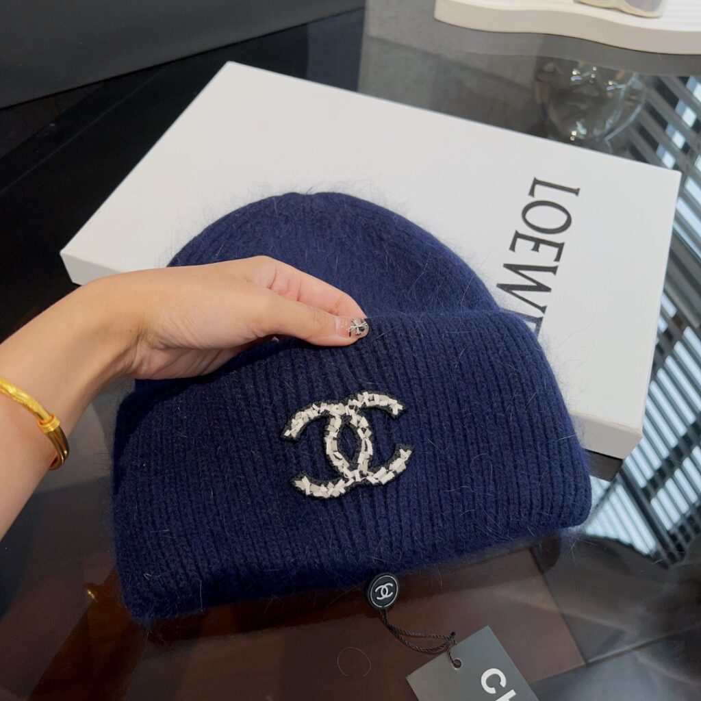 CHANEL 秋冬の暖かい綿の帽子 人気商品 - 画像 (3)