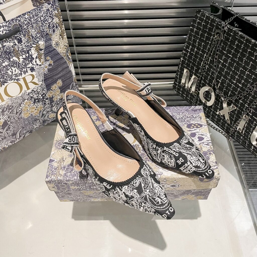 DIOR 新作刺繍ハイヒール 01zm 95759 - 画像 (3)