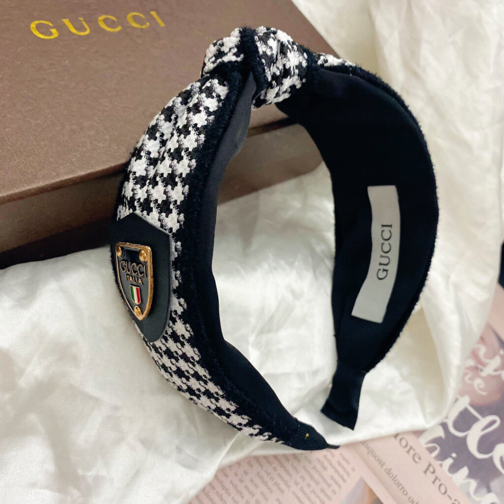 GUCCI千鳥格子ツイストヘッドバンド SS - 画像 (2)