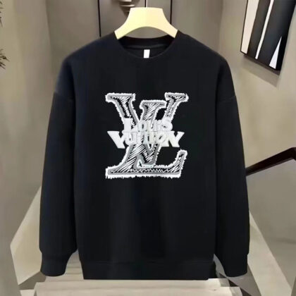 LV Louis Vuittonコットンのおしゃれ丸首パーカーです23 SS95557